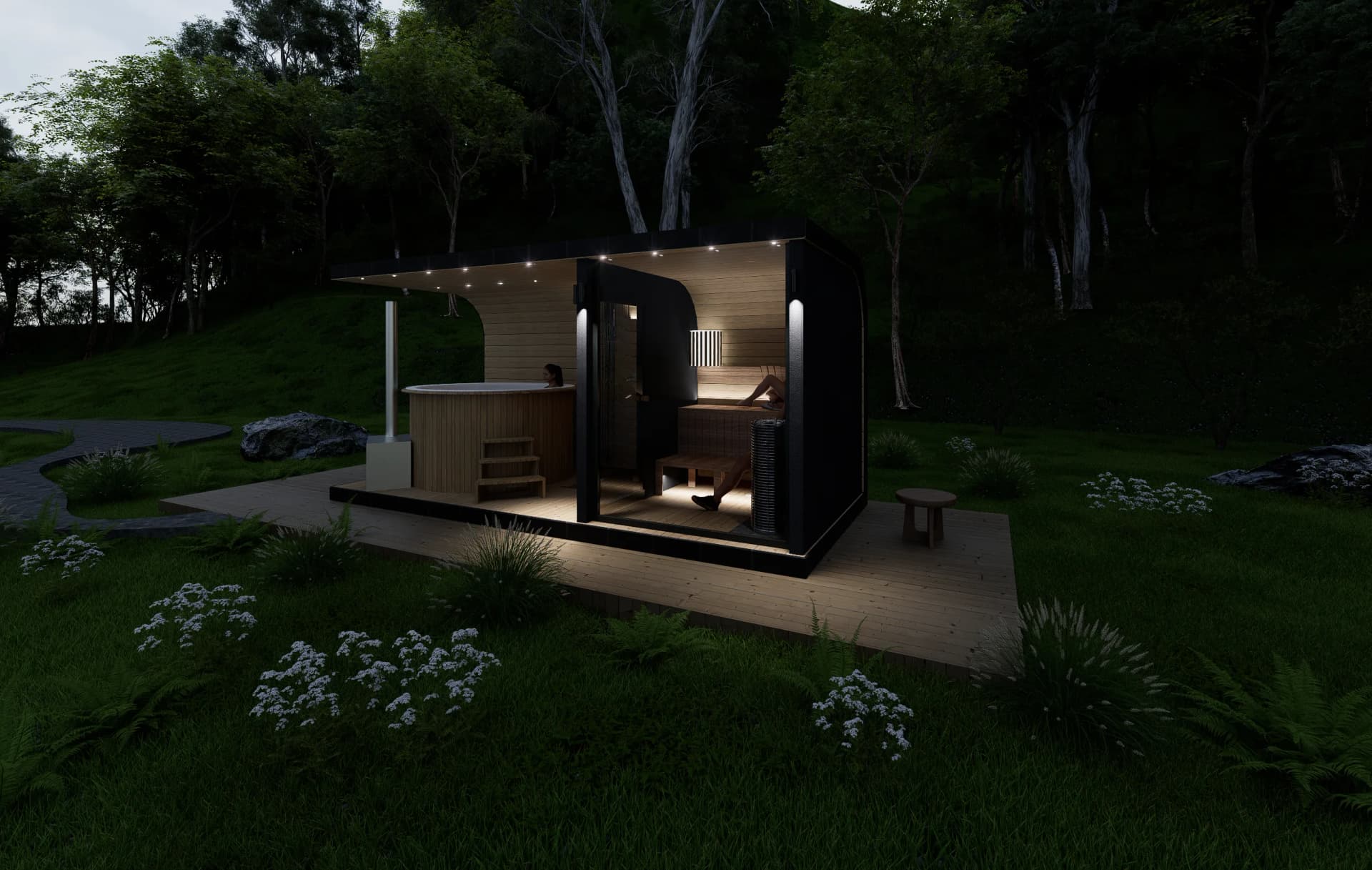 Sauna exterior 3