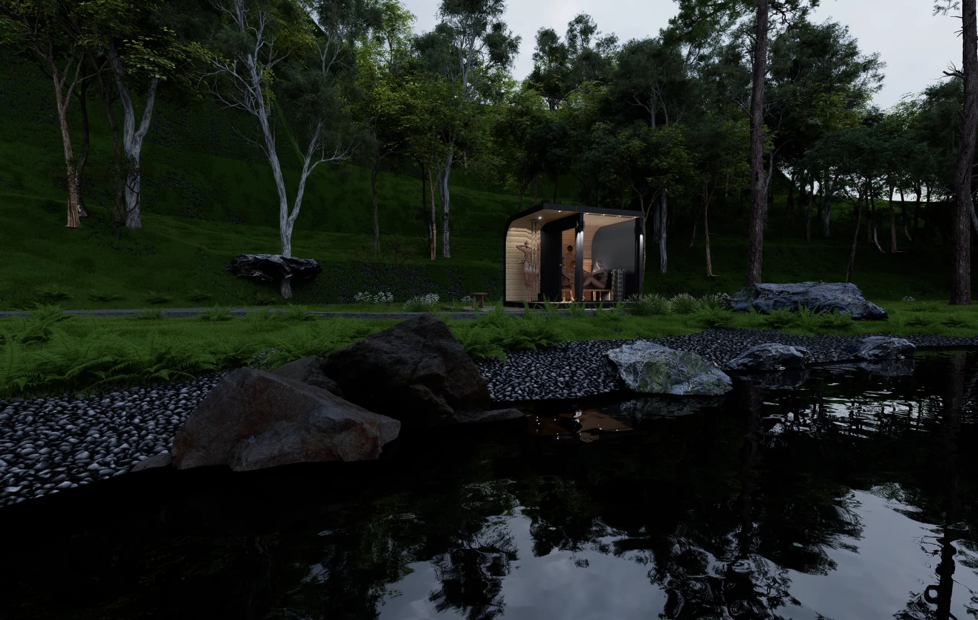 Sauna exterior 8