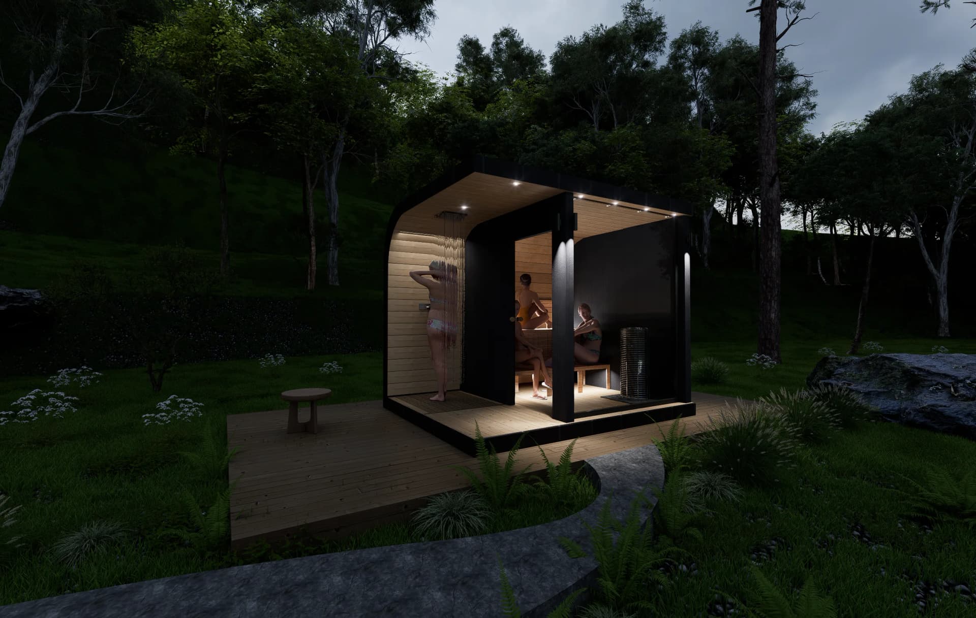 Sauna exterior 9
